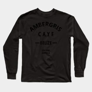 Ambergris Caye Belize - San Pedro Secret Beach Long Sleeve T-Shirt